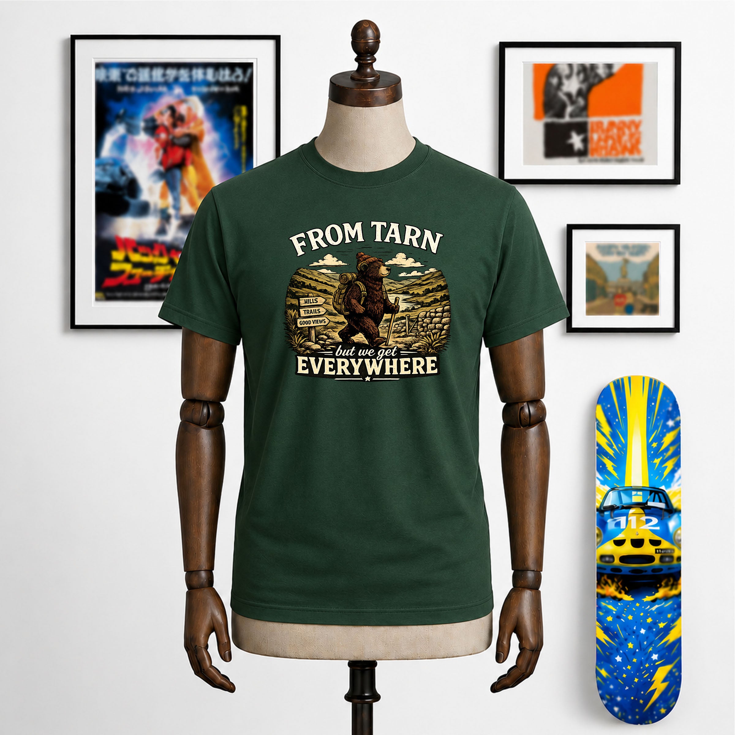 From Tarn But We Get Everywhere – Yorkshire Hiking Bear T-Shirt
