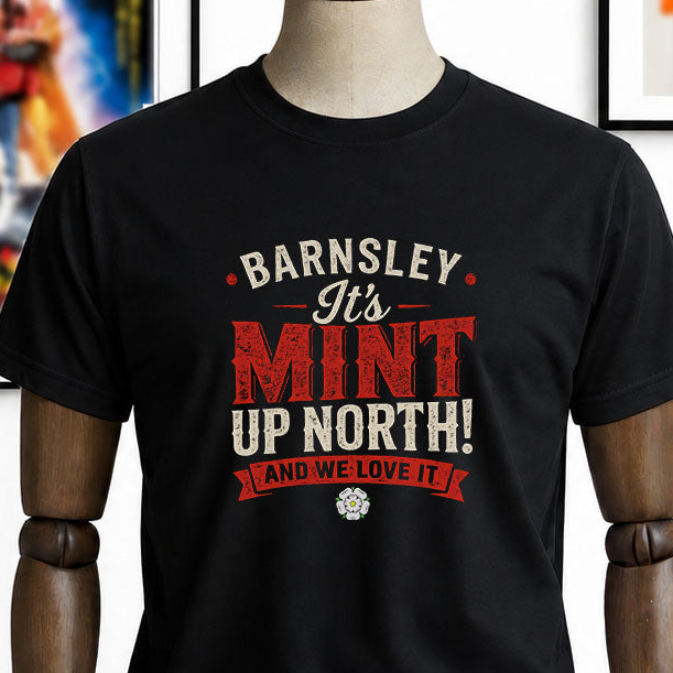 Barnsley It’s Mint Up North T-Shirt – Bold Northern Pride Unisex T-Shirt