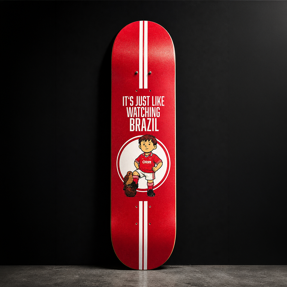 Barnsley 96 / 97 Skateboard deck wall art.