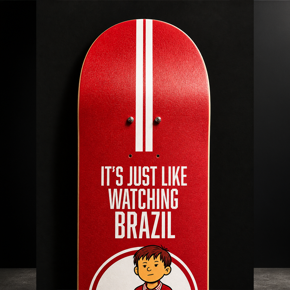 Barnsley 96 / 97 Skateboard deck wall art.