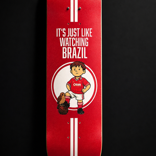 Barnsley 96 / 97 Skateboard deck wall art.